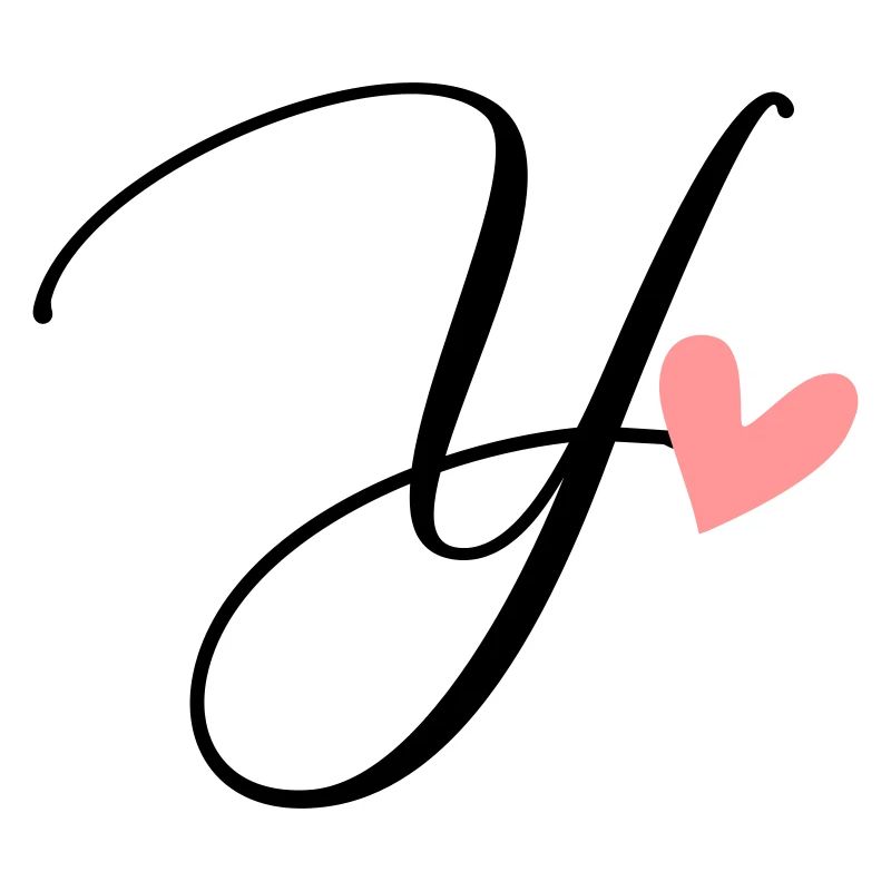 First letter Y letter Ypsilon Calligraphy