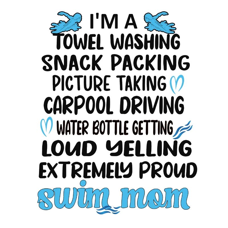 Schwimmmama Mama Eines Schwimmers Schwimm-Mutter