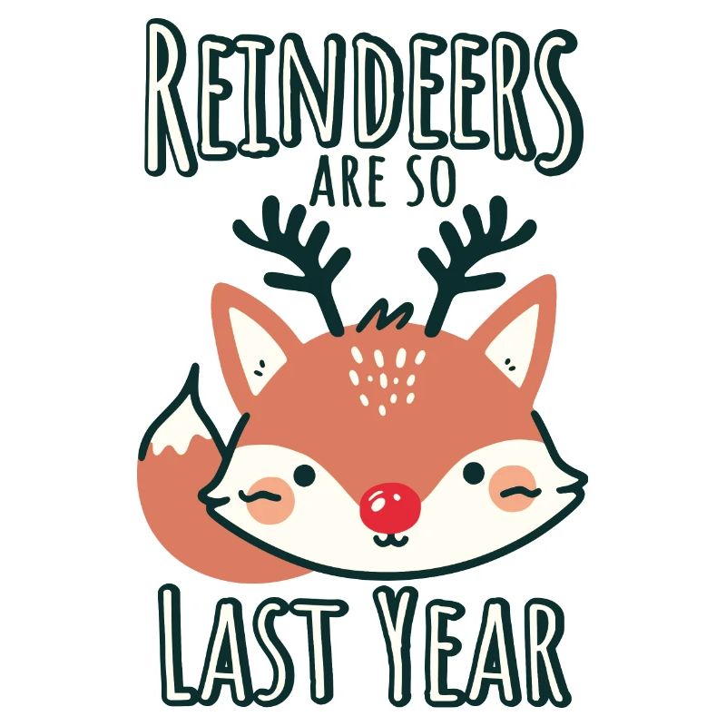 Fuchs Weihnachten Fun Spruch