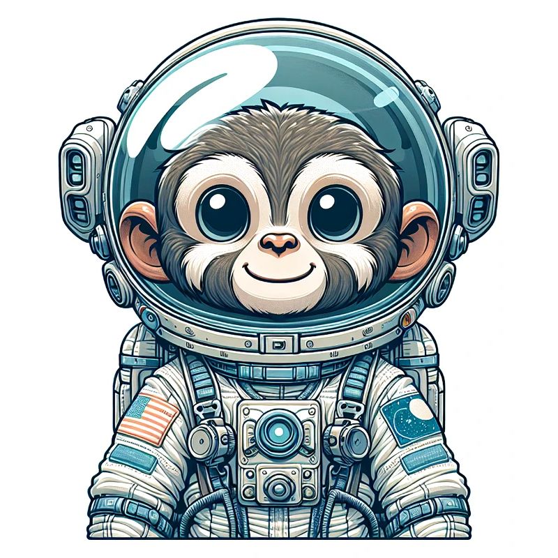 Singe Astronaute Mignon