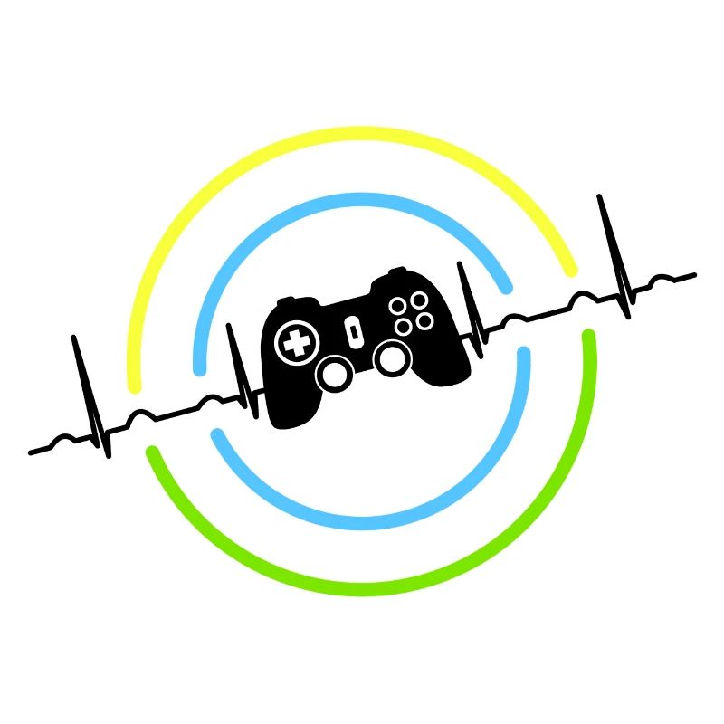 Herzschlag Neon Gaming Controller