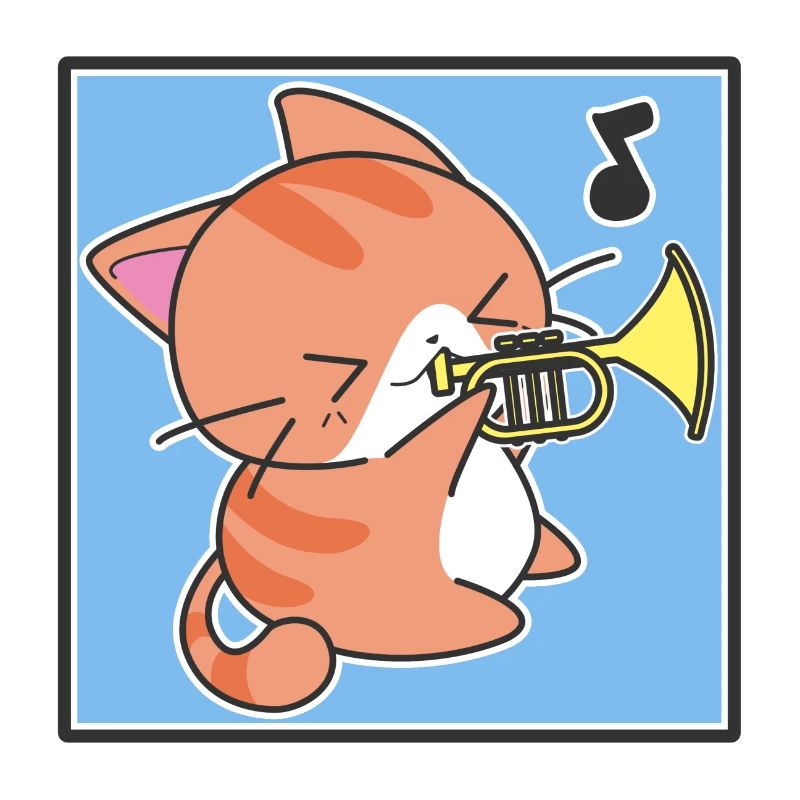 Trompeter Katze