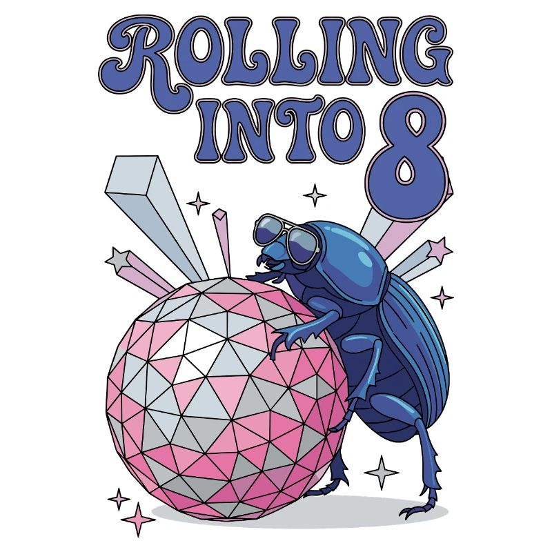 Rolling Into 8 Disco-Mistkäfer