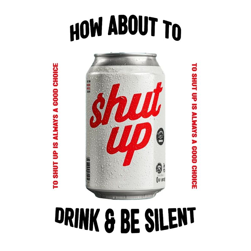 Shut Up Tin – Provocative Retro Print