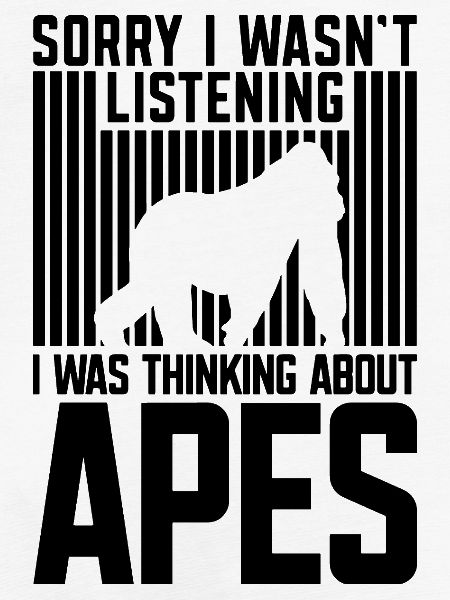 Affe Spruch Silhouette
