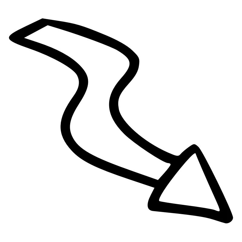 Arrow drawing sketch black