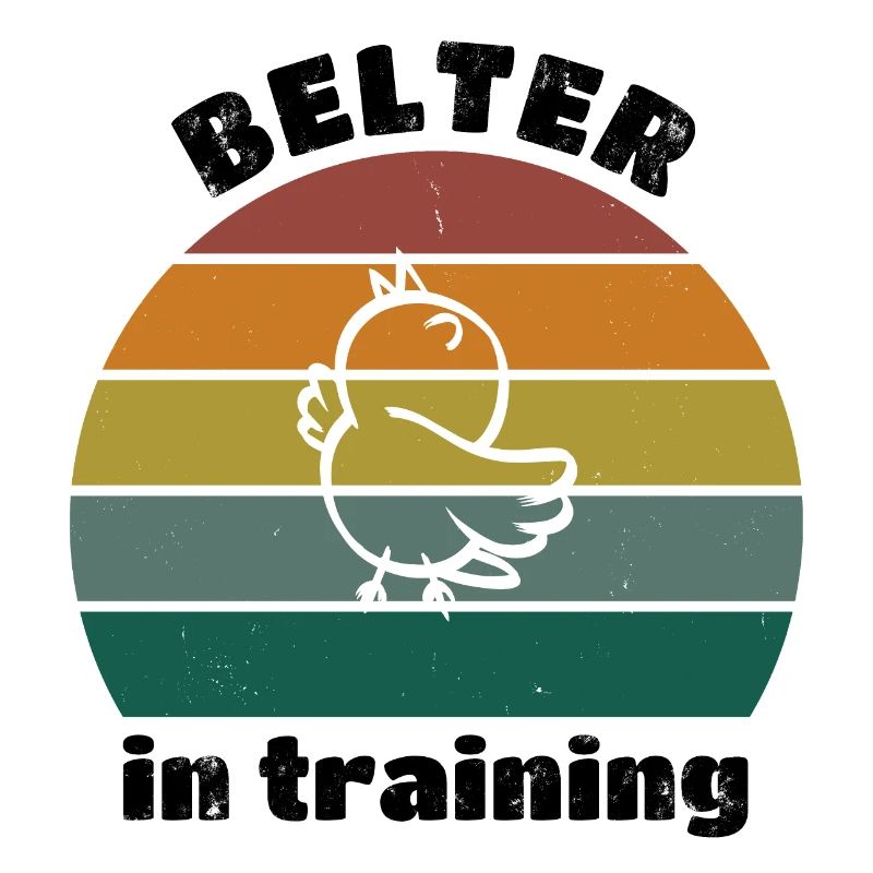 Belter in training - retro distressed schwarz