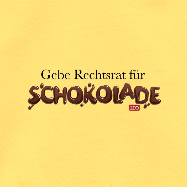 Gebe Rechtsrat für Schokolade