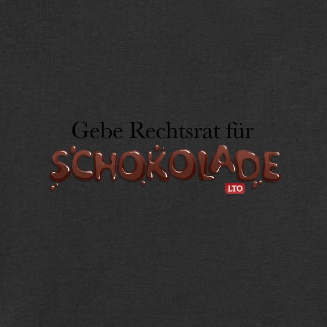 Gebe Rechtsrat für Schokolade