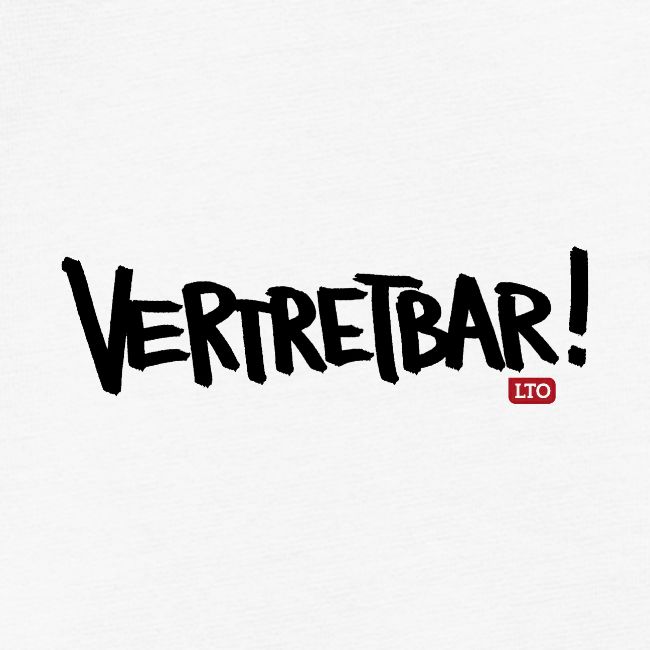 VERTRETBAR Schwarz