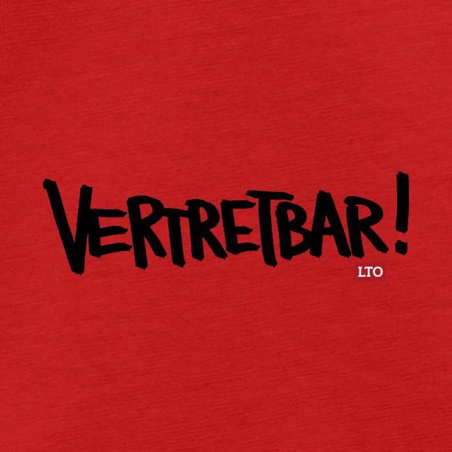 VERTRETBAR Schwarz
