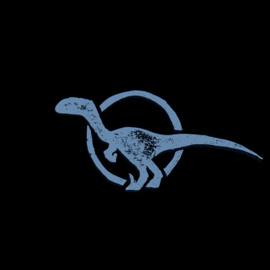 Velociraptor dinosaurio raptor silueta icono' Body de manga corta bebé |  Spreadshirt