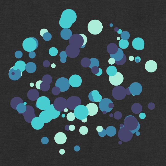 Motif cercles abstraits