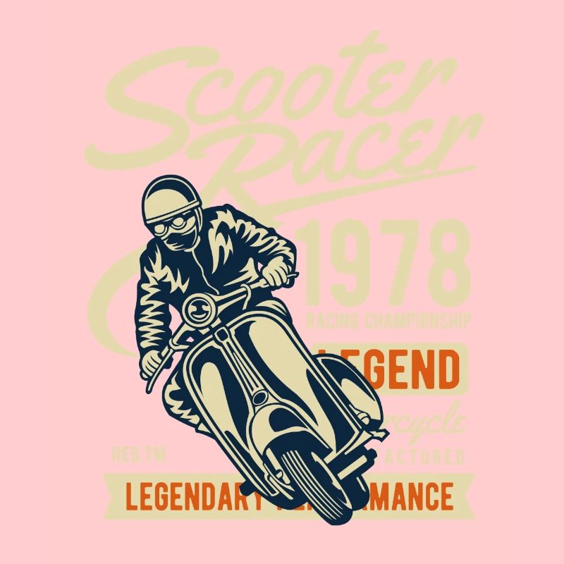 1978 ROLLER RACER - Motif de scooter de cyclomoteur