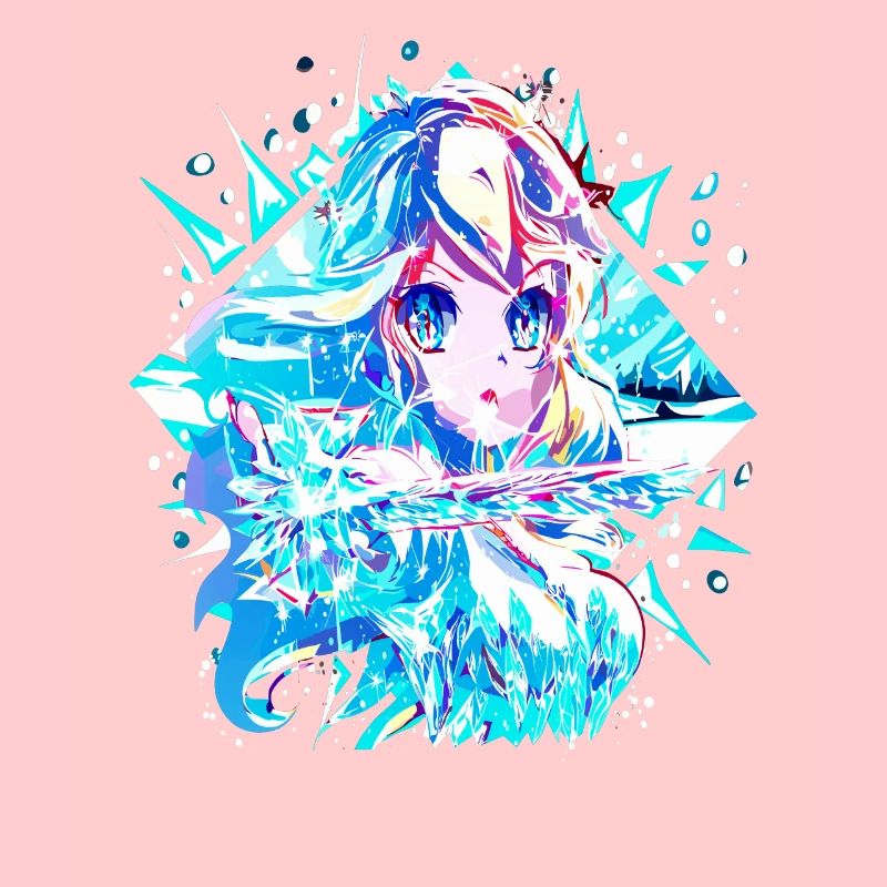 Anime Reine des neiges Princesse des glaces