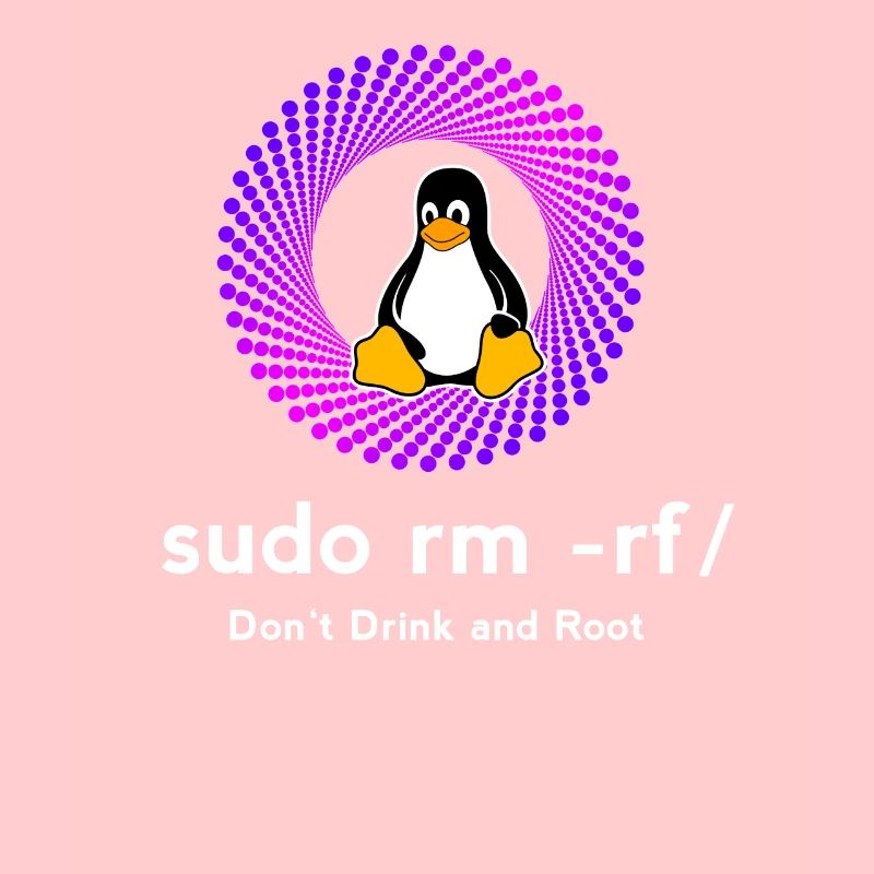 Computer Sys admin Penguin Nerd pc sudo rm -rf cod