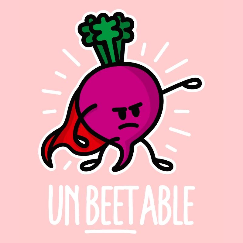 Unbeetable / unbeatable beetroot beet on dark
