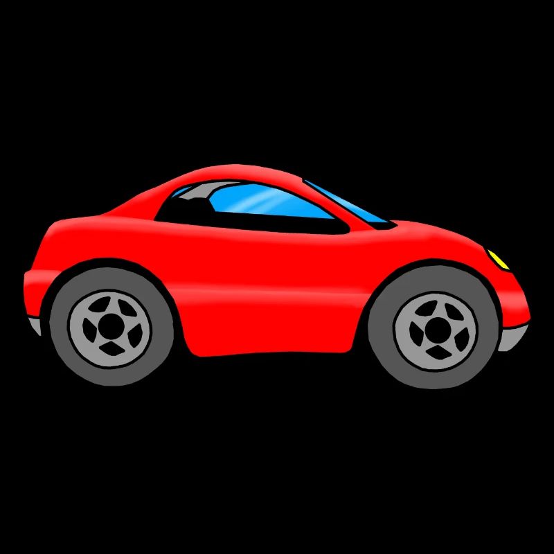 Auto Kinder, rotes Auto
