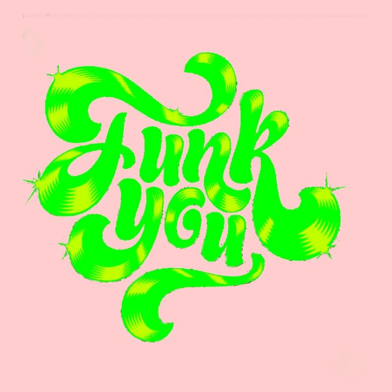 Conception de texte punk néon vert