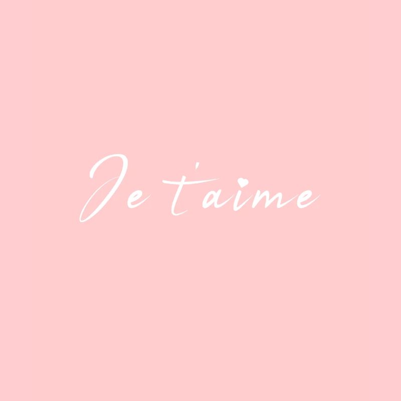 Je t'aime Script Romance