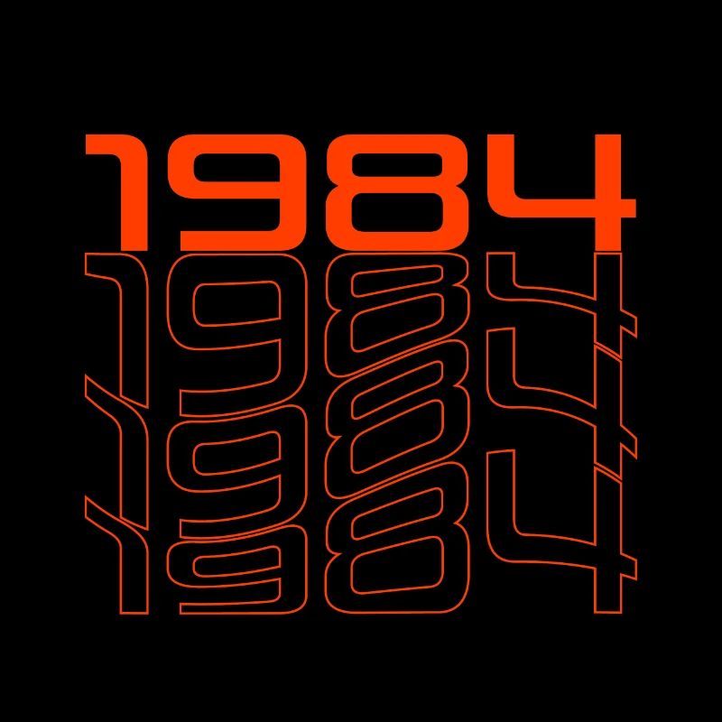 Neon 1984 Retro Liniendesign