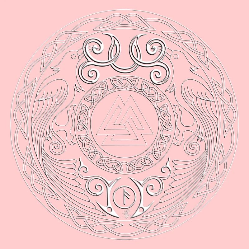 Mandala runique à triade centrale