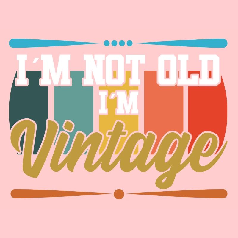 Ich bin nicht alt textile Geschenkidee