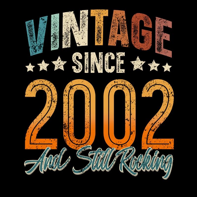 2002 Année de naissance Anniversaire Année de construction Millésime