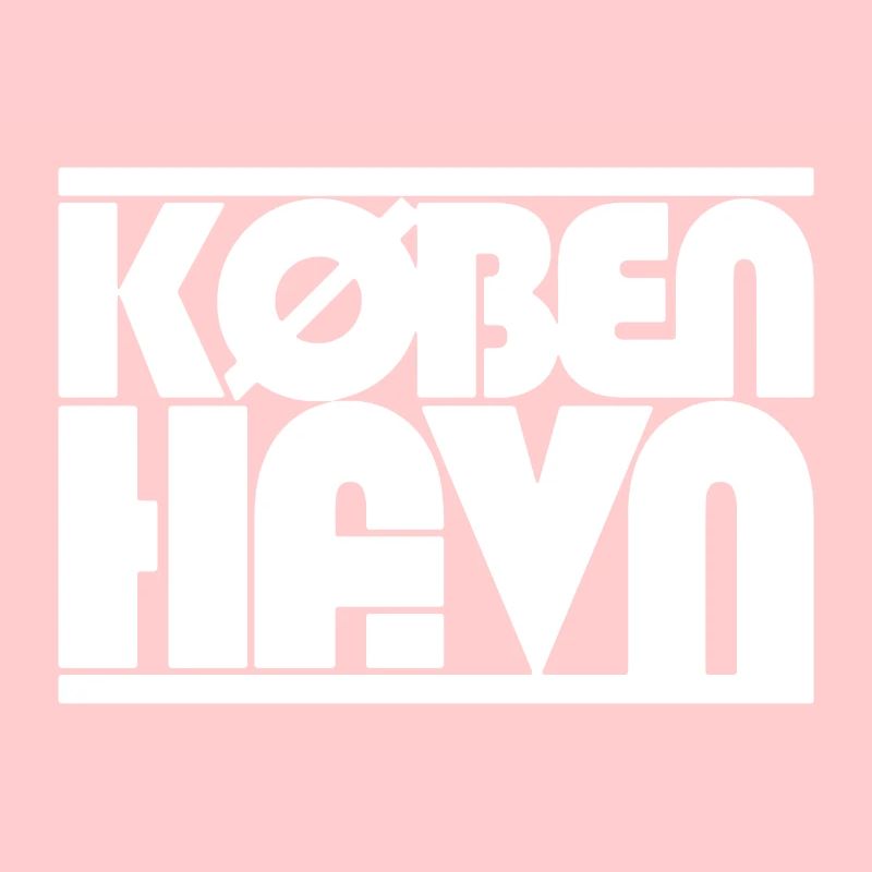 Conception du lettrage du Danmark de Copenhague