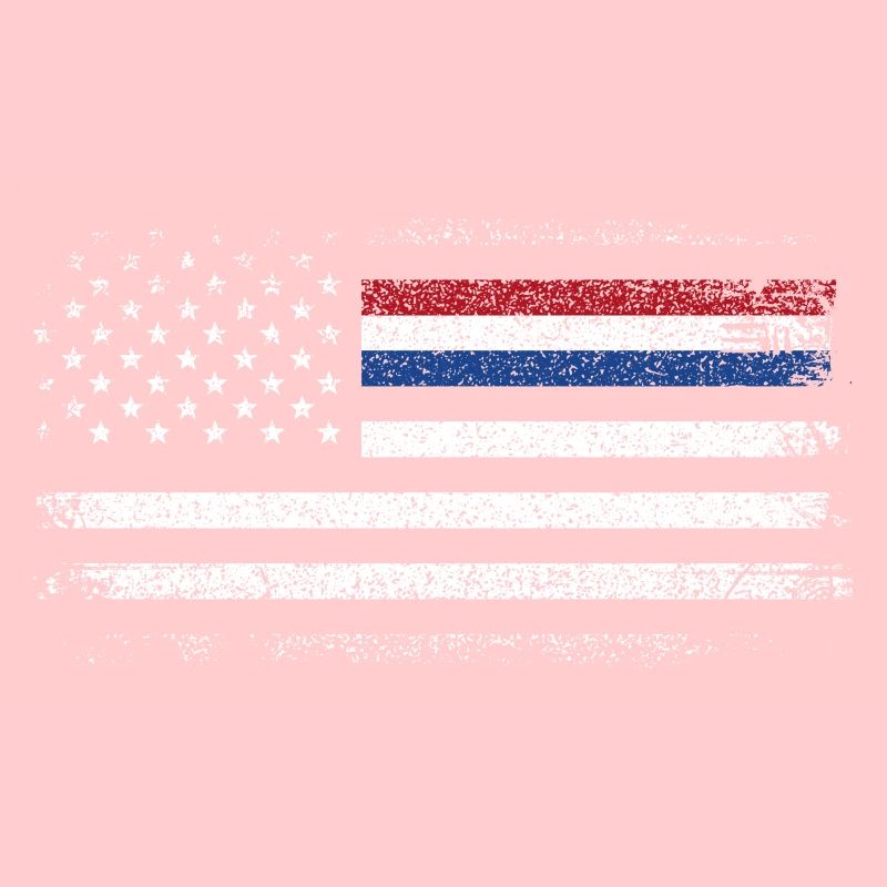 Drapeau américain robuste avec accent bleu