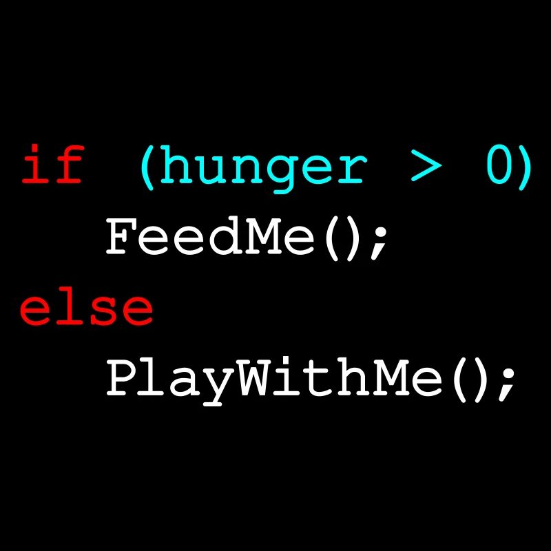 Wenn Hunger mich füttert, sonst spiel mit mir - JavaScript
