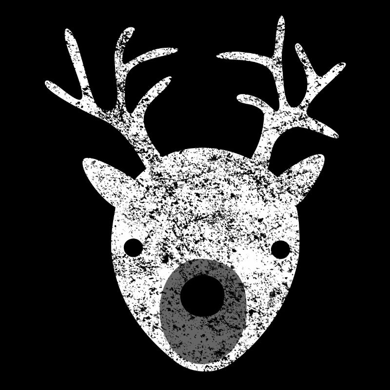 Deer pattern white snow forest christmas skandi