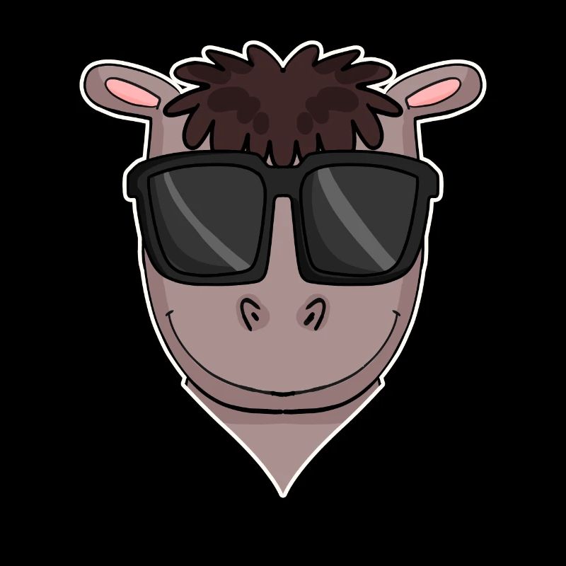 Pferd mit Sonnenbrille