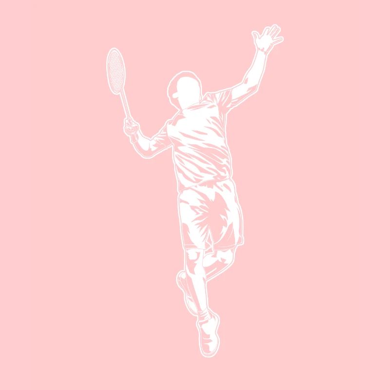 Badminton player sketch
