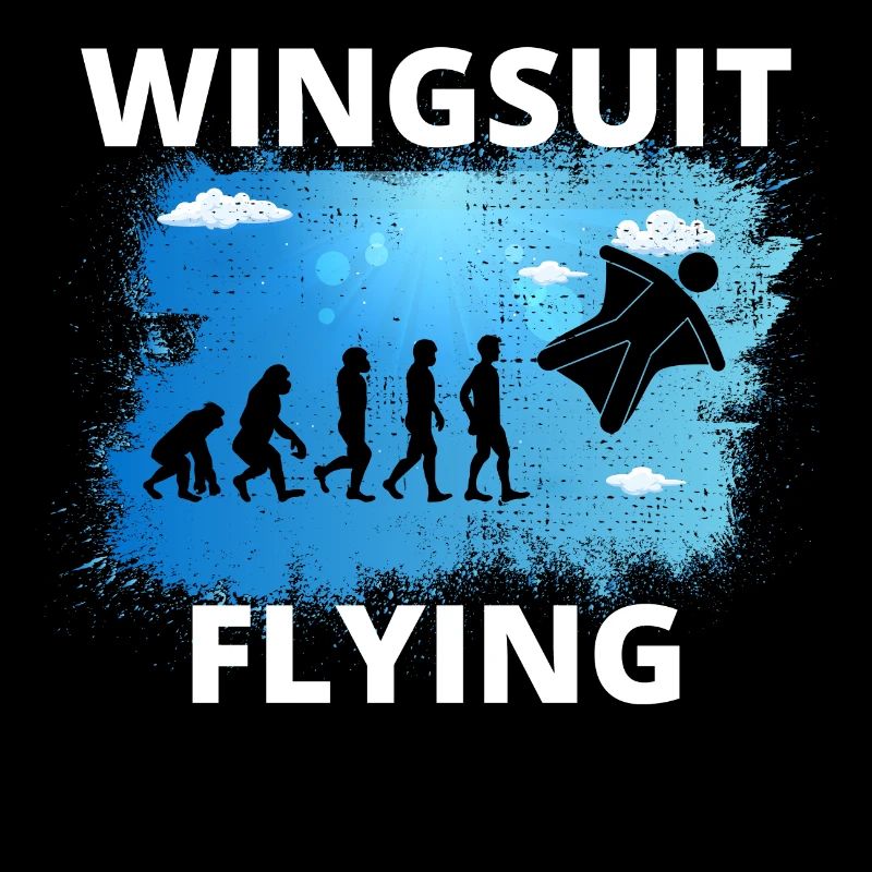 Wingsuit volant Base Jumping Skydiving Evolution