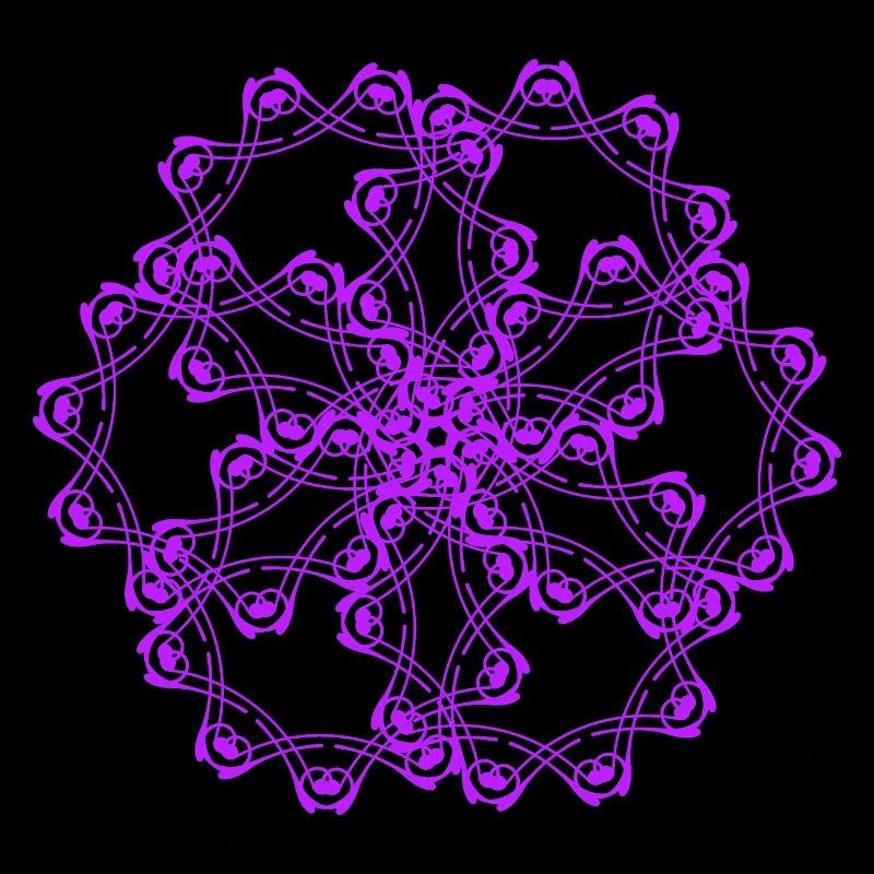 Random patterns circled