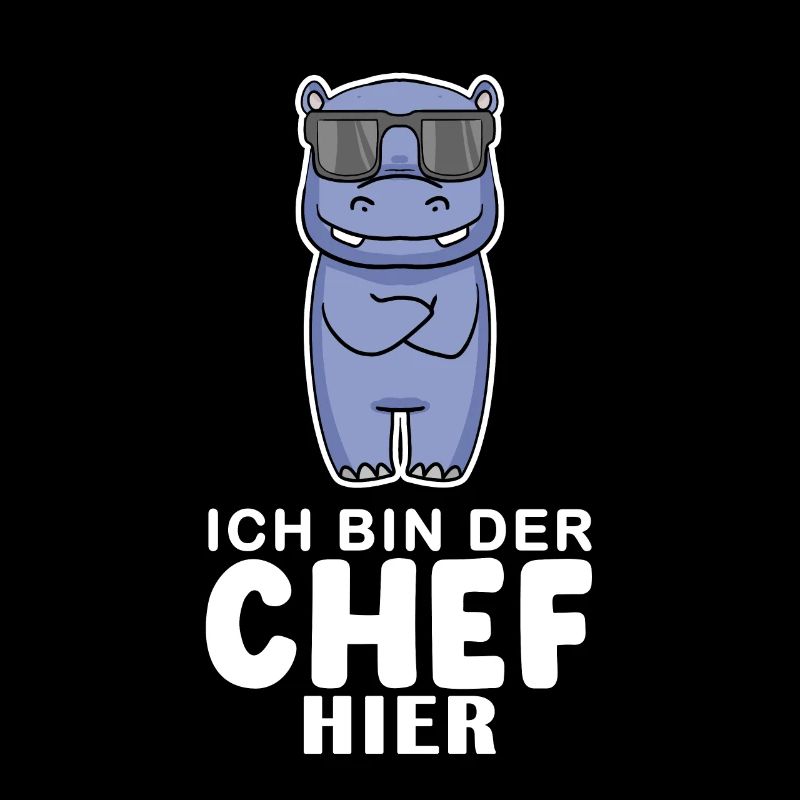 cooles Nilpferd Chef Spruch