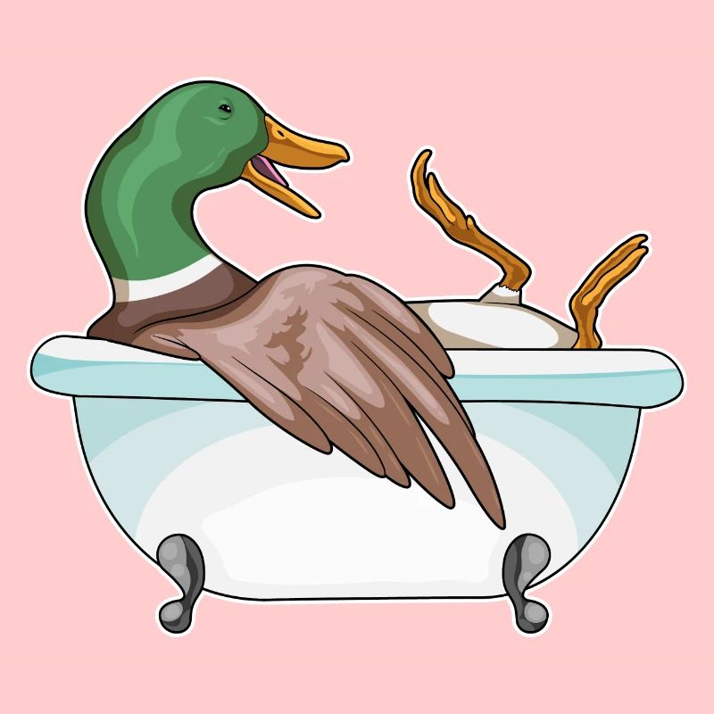 Baignoire de bain de canard
