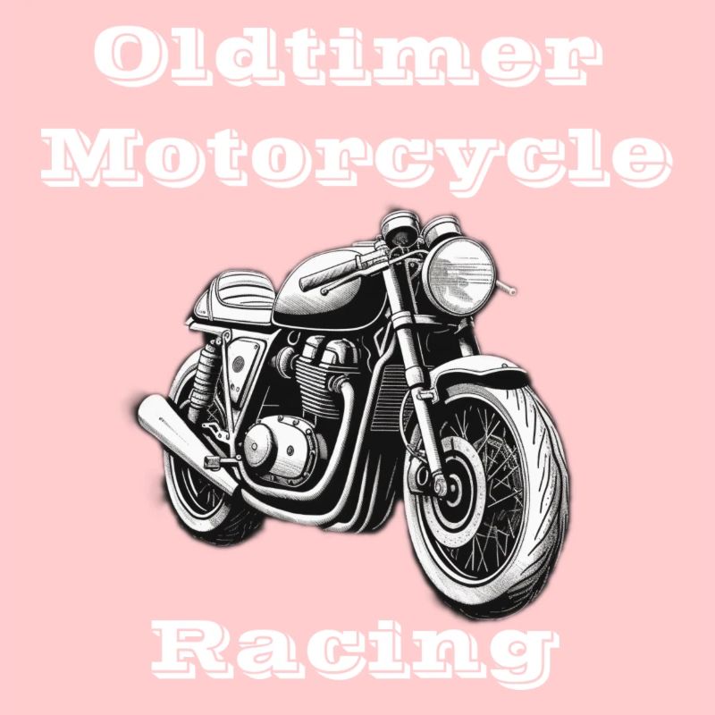 Oldtimer Motorcycle Racing blanc