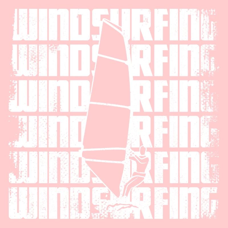 Lustiger Windsurfer
