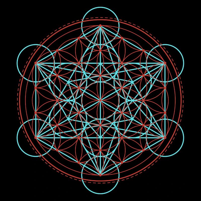 Lebendige Blume des Lebens Geometrie