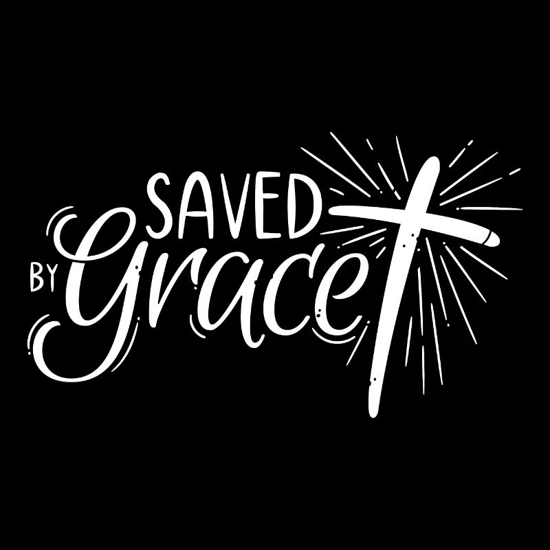 Saved by Grace Lettering