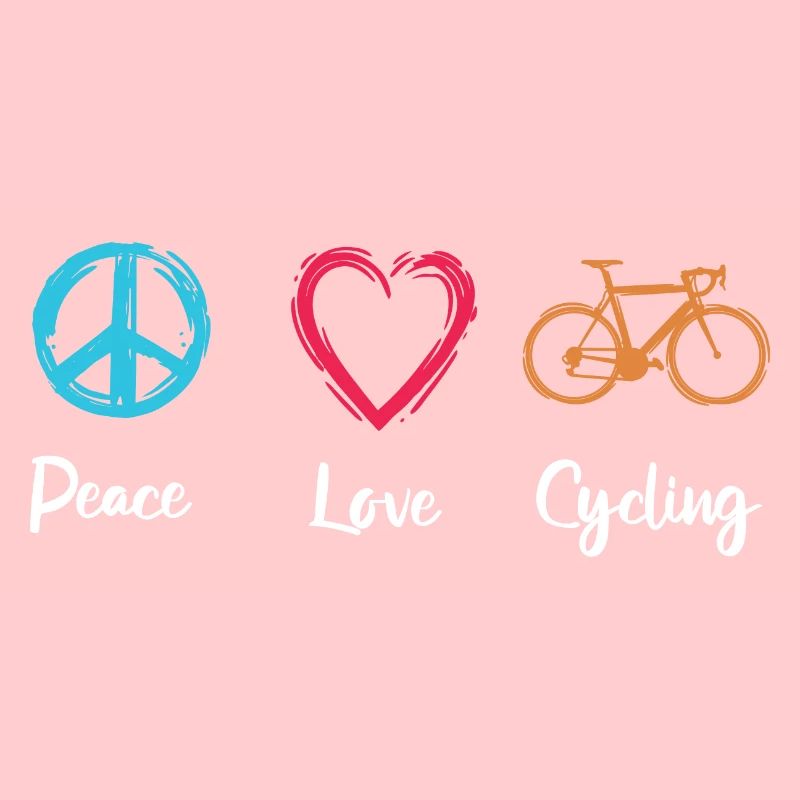 Frieden Liebe Radfahren