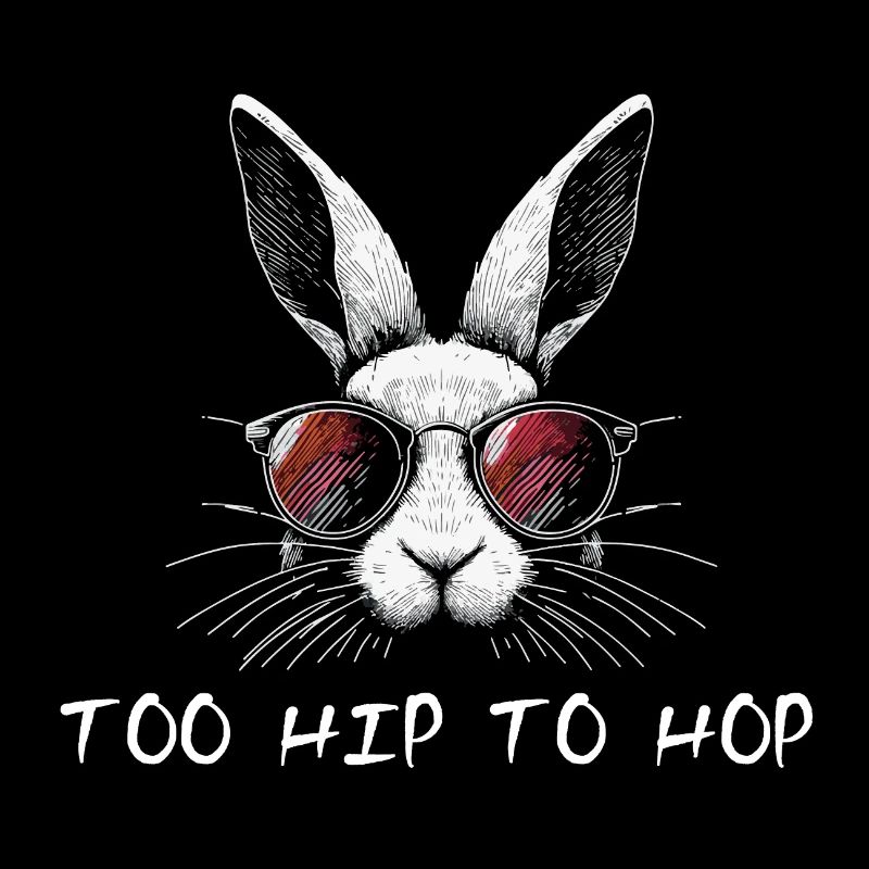 Too Hip To Hop Easter Bunny Funny Sayings Easter