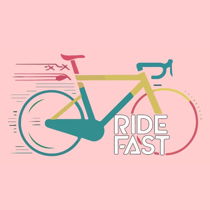 Conception d’impression de vélo de vitesse vive