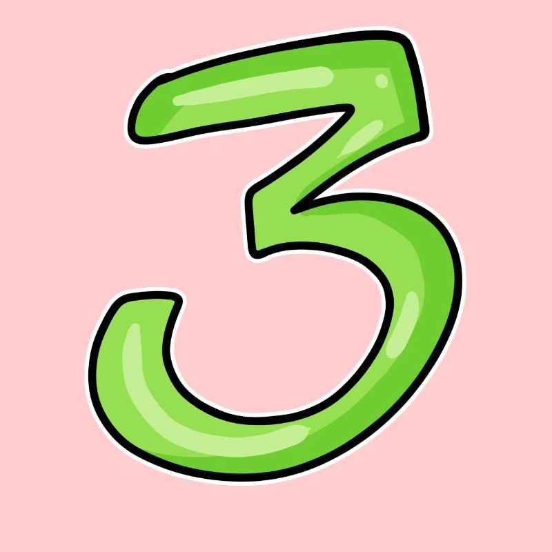 Three - 3 - Number 3 - Number 3