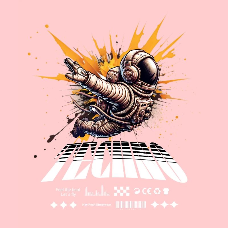 Astronaute en Spray Splash Techno