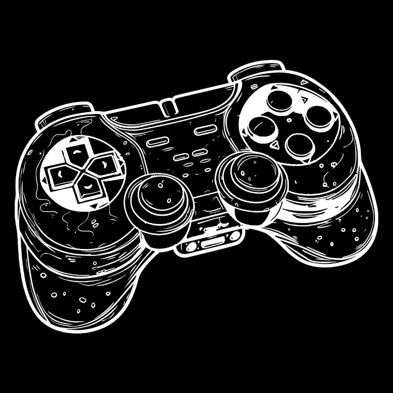 Dessin de manette de jeu vidéo