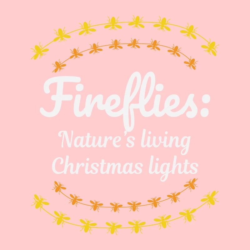 Fireflies Firefly Lightning Bug Insect Christmas