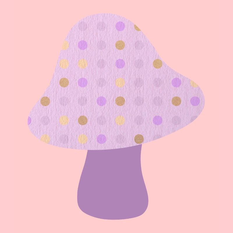 Pilz Herbst Dots Punkte Herbst Wald Kinderzimmer